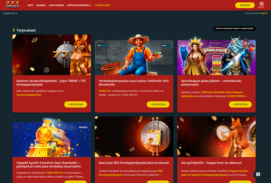 777Vault Casino bonustarjous