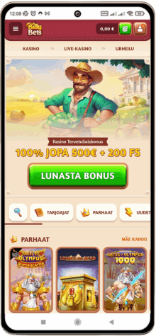 BillyBets Casino matkapuhelimella