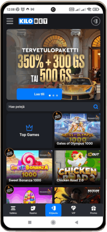 Kilobet Casino matkapuhelimella