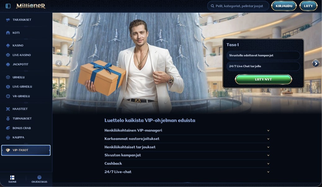 Millioner Casino VIP-ohjelma