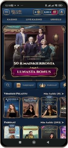 Rich Royal Casino matkapuhelimella