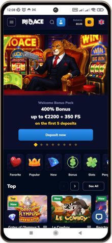 RioAce Casino matkapuhelimella