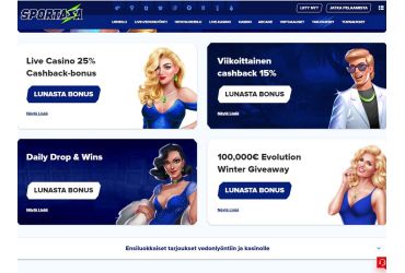 Sportaza Casino - bonukset ja kampanjat 