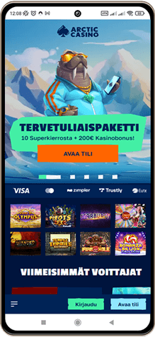 Arctic Casino matkapuhelimella