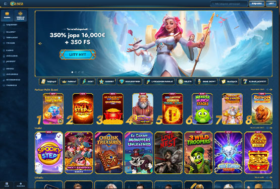 Casea Casino pääsivu