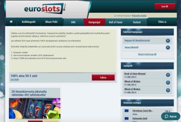 Euroslots-kasino - kampanjat ja bonukset