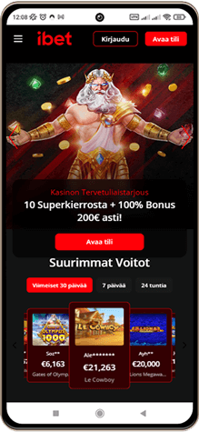 iBet Casino matkapuhelimella
