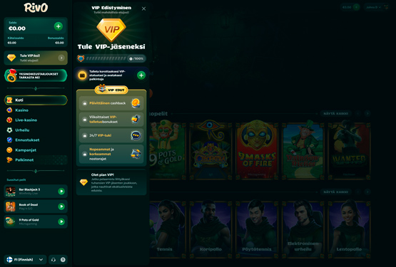 Rivo Casino VIP-ohjelma