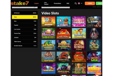 Stake7 Casino – pelejä 