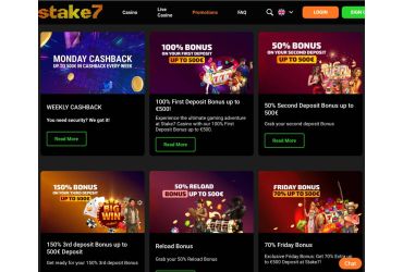 Stake7 Casino – promootiot