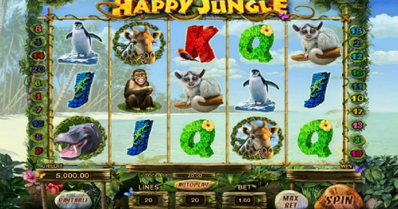 Pelaa Playsonin Happy Jungle -kolikkopeli netissä -kolikkopeliä ilmaiseksi nyt | Netti Casino