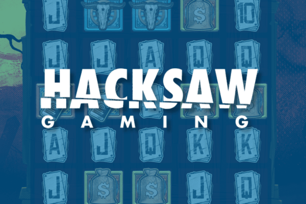 Hacksaw Gaming -logo Wanted Dead- tai Wild-taustalla