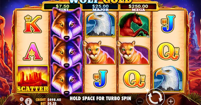 Pelaa Wolf Gold – erämaa kutsuu Pragmatic Playn videokolikkopelissä -kolikkopeliä ilmaiseksi nyt | Netti Casino