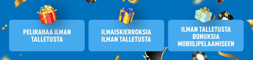 Online-kasino ilman talletusbonustyyppejä